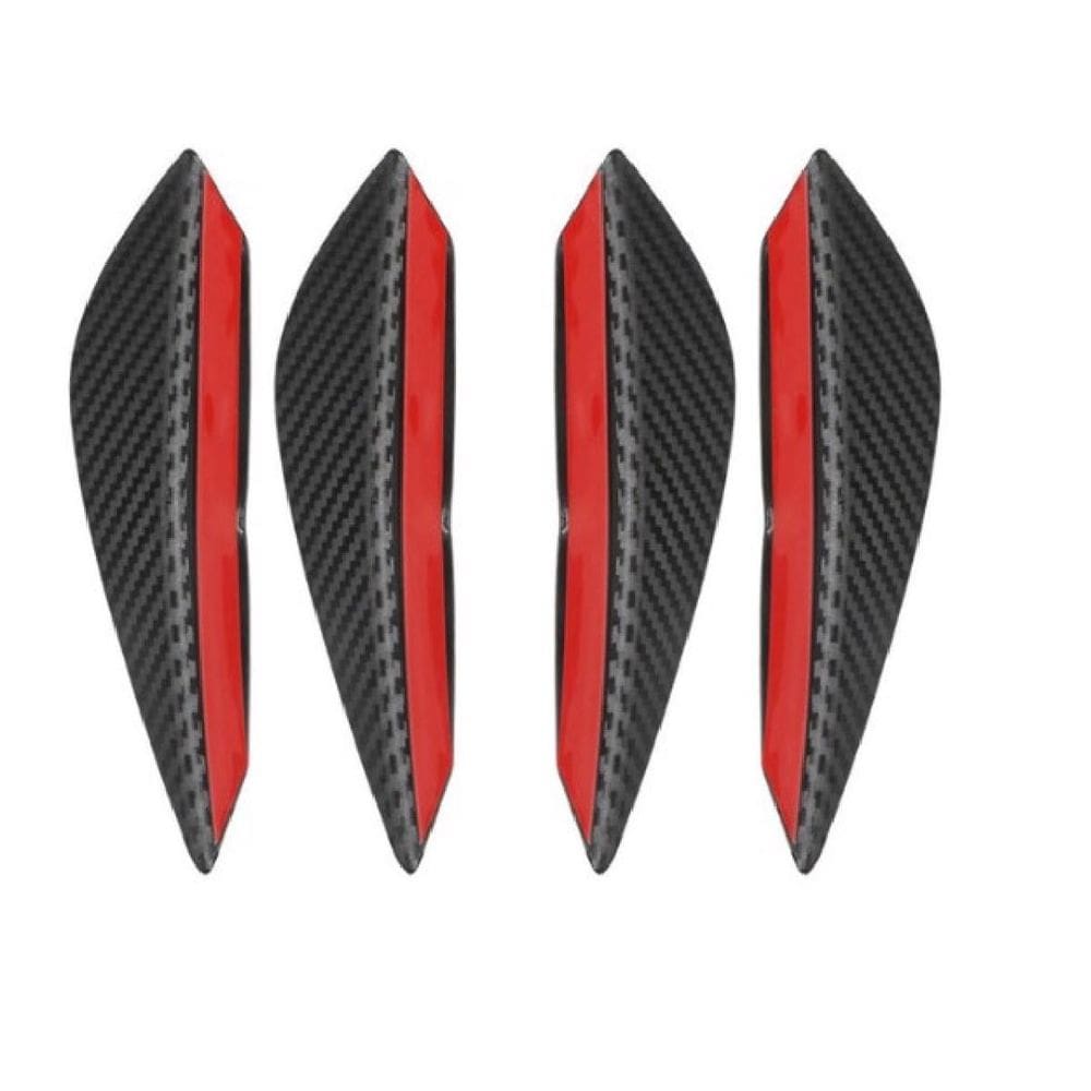 Kit 6 Spoiler Canards Para-Choques Dianteiro Carbono Pequeno