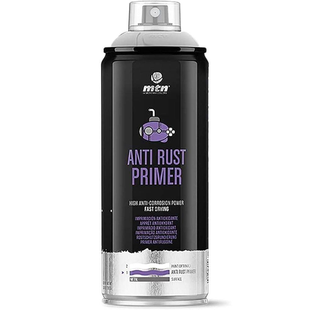 Tinta Spray Primer Anti Ferrugem Cinza 400Ml Pro Mtn