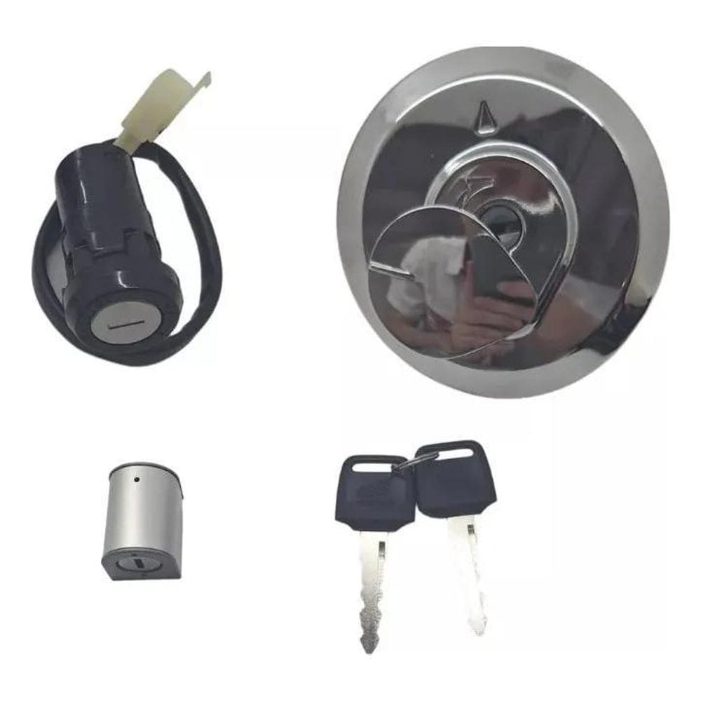 Conjunto De Travas E Ignição Honda Genuíno Para Cg 125