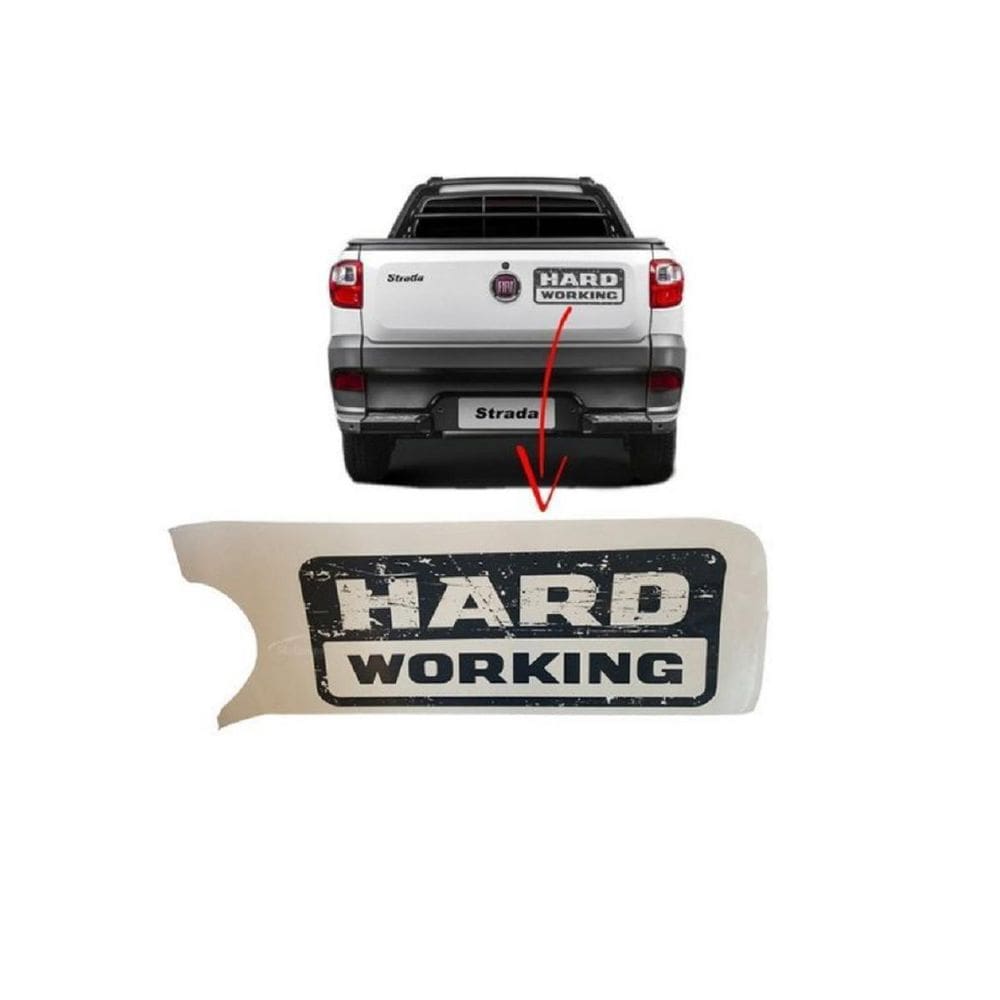 Fiat Strada Emblema Adesivo Genuíno 100249389