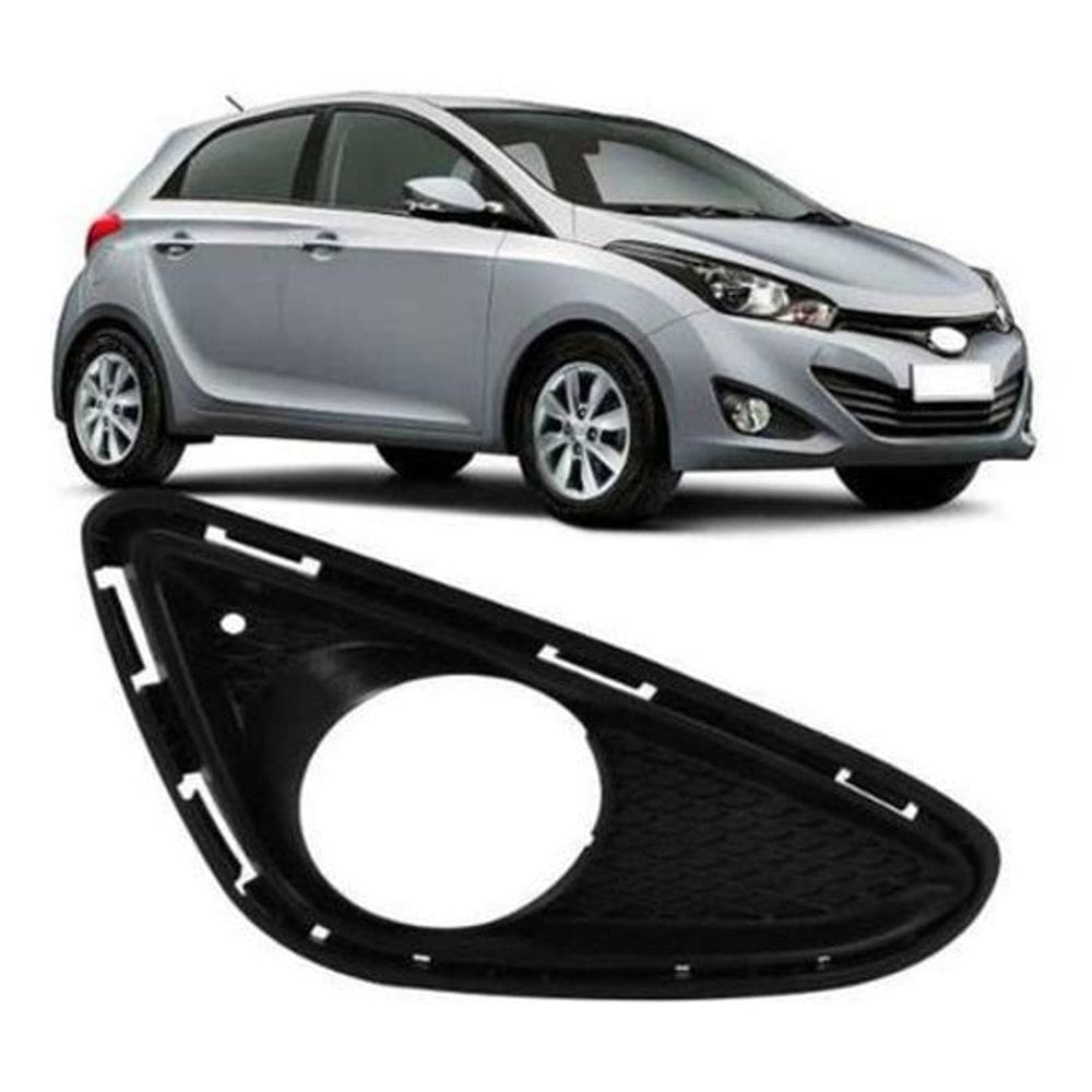 Moldura Grade Farol Milha Hb20 Hb20S 12 A 16 C/Furo Ldireito