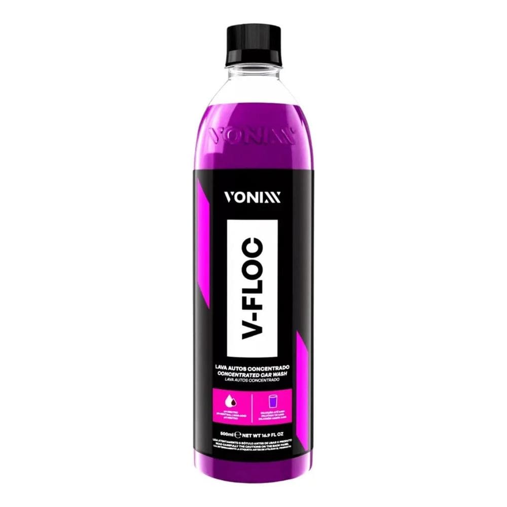 2X Shampoo Automotivo Neutro Concentrado V-Floc 500Ml Vonixx