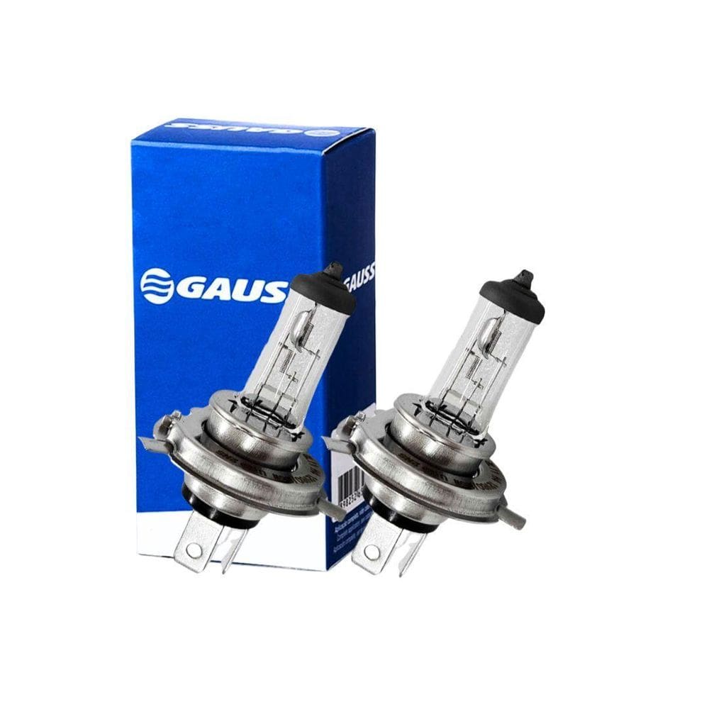 Par Lâmpadas H4 Halógena 60/55W 12V Farol Alto Baixo Gauss