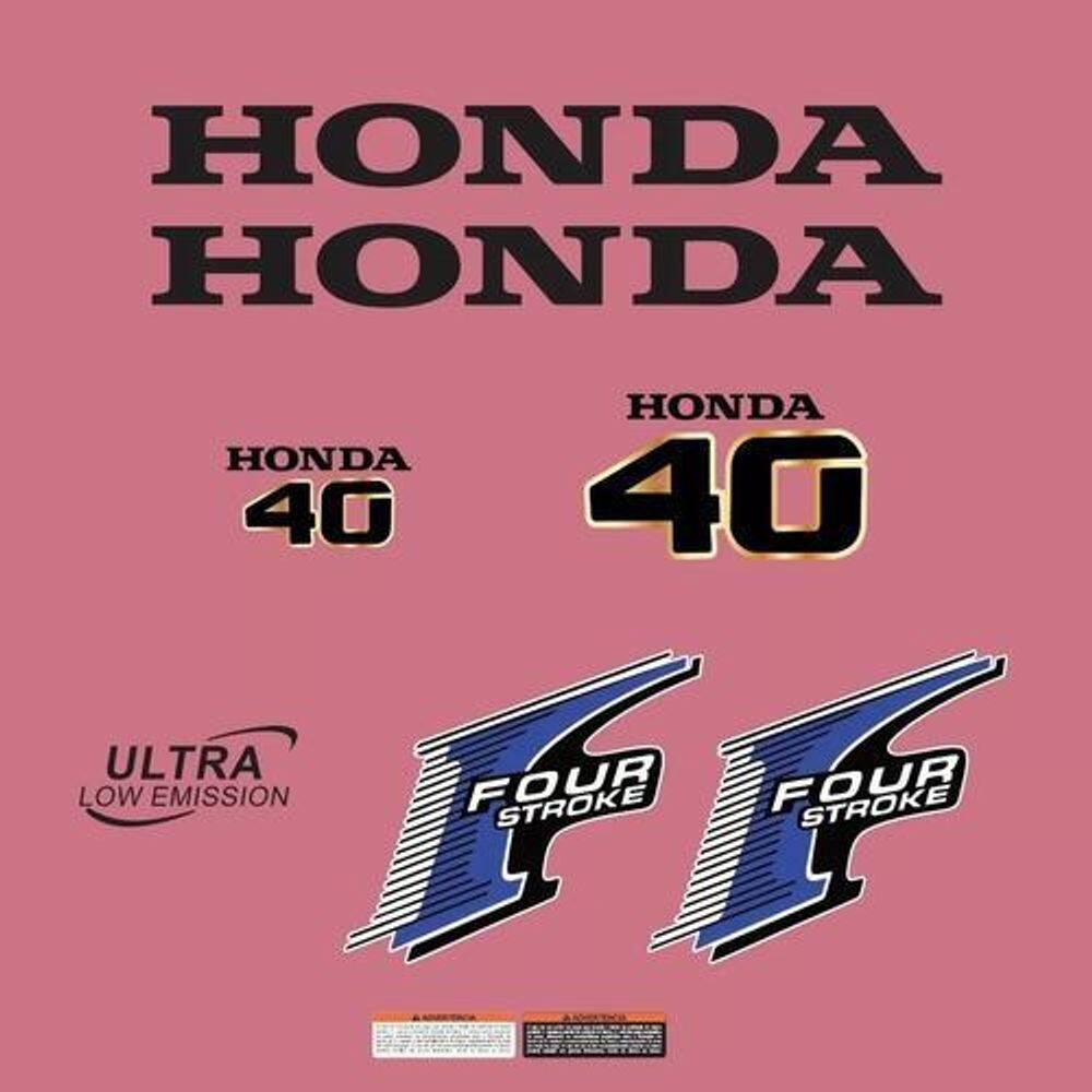 Kit Adesivos Honda 30 Four Stroke Para Motor De Popa