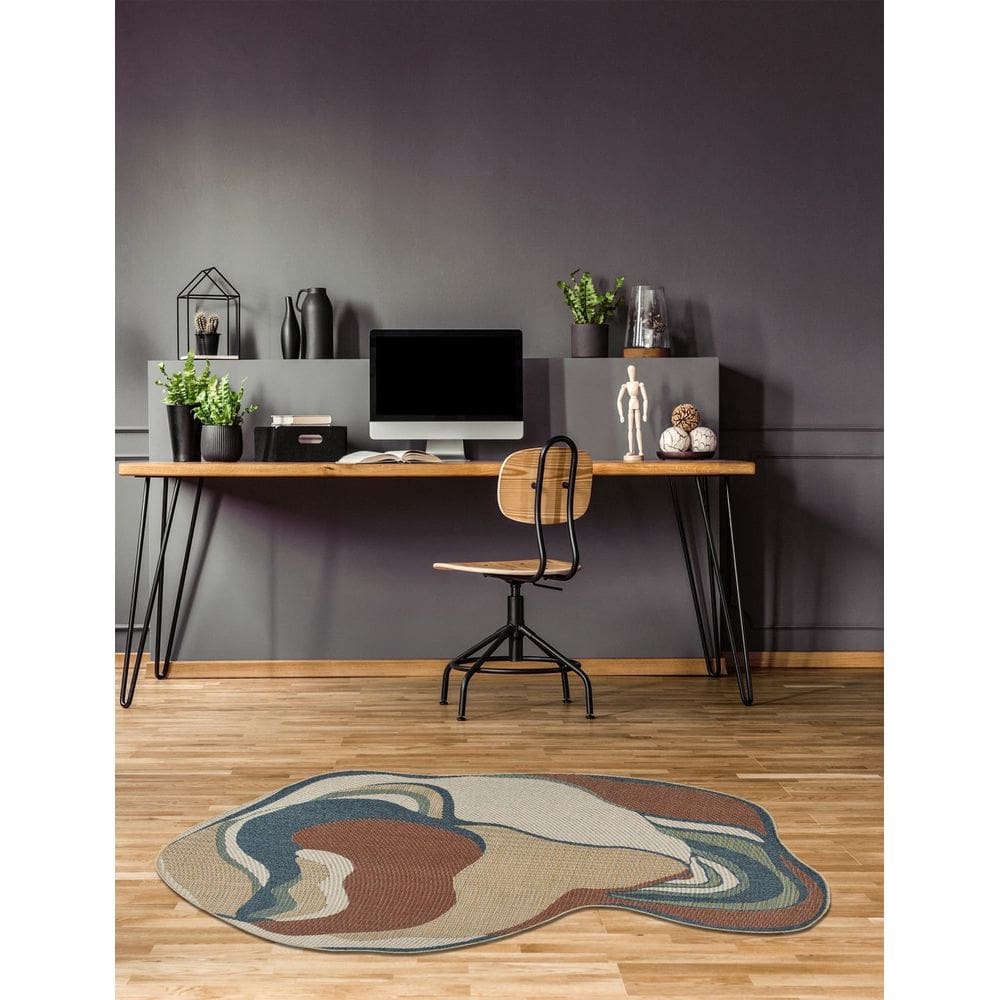 Tapete Egípcio Onega Pelo Baixo Colorido 200x250cm - Desenho 04