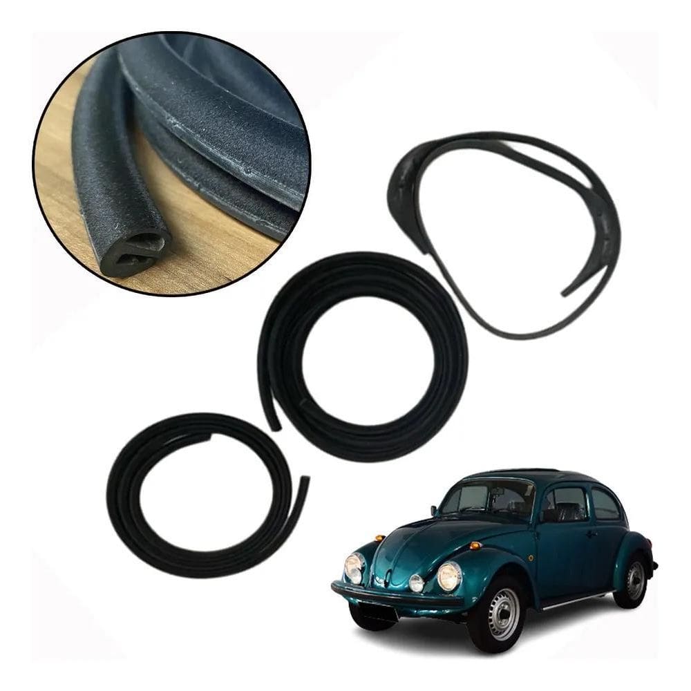 2X Kit Borracha Tampa Traseira + Capô Fusca Itamar 93 À 96