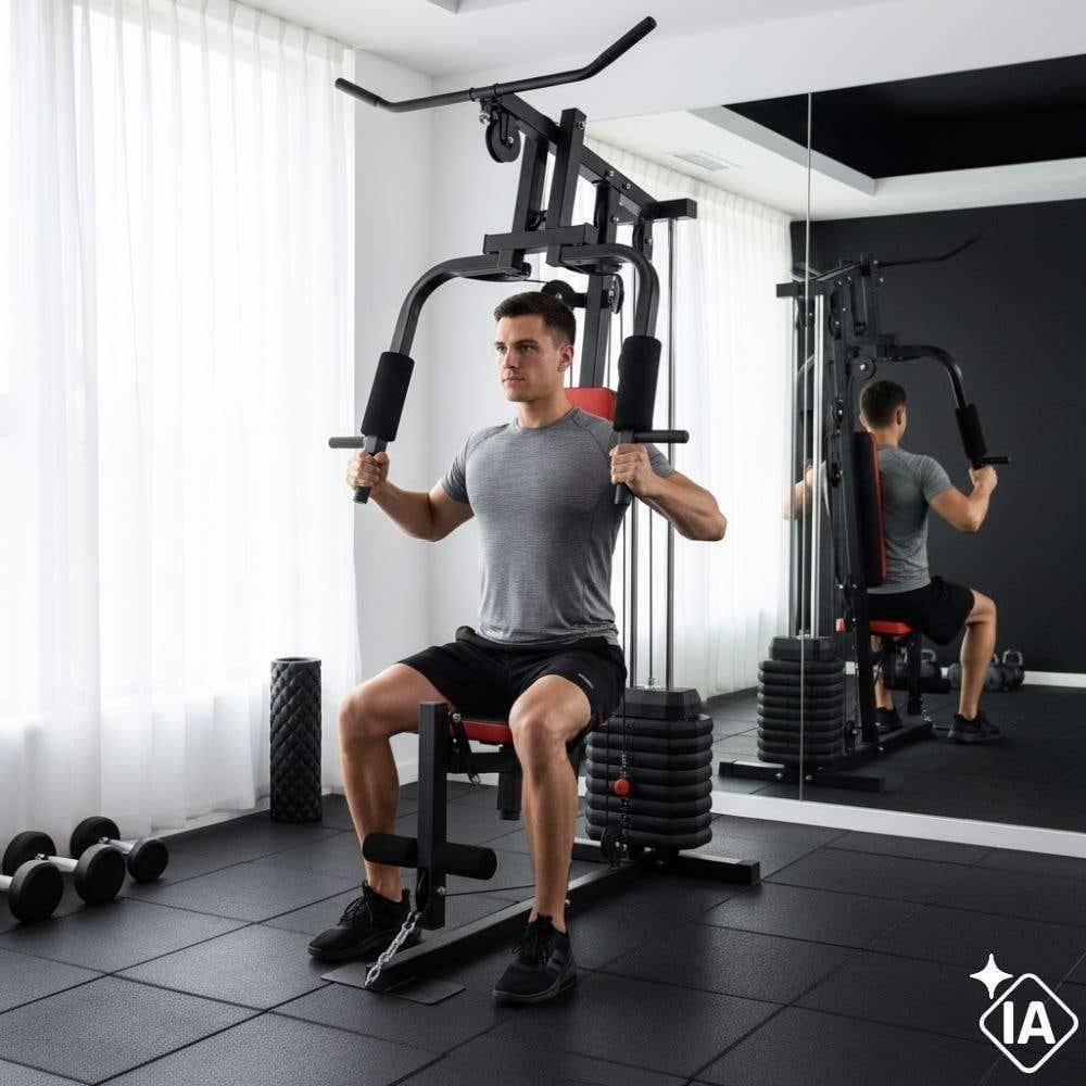 Estação De Musculação 45kg 9 Exercícios Lv-em459 Livvo | Casas Bahia