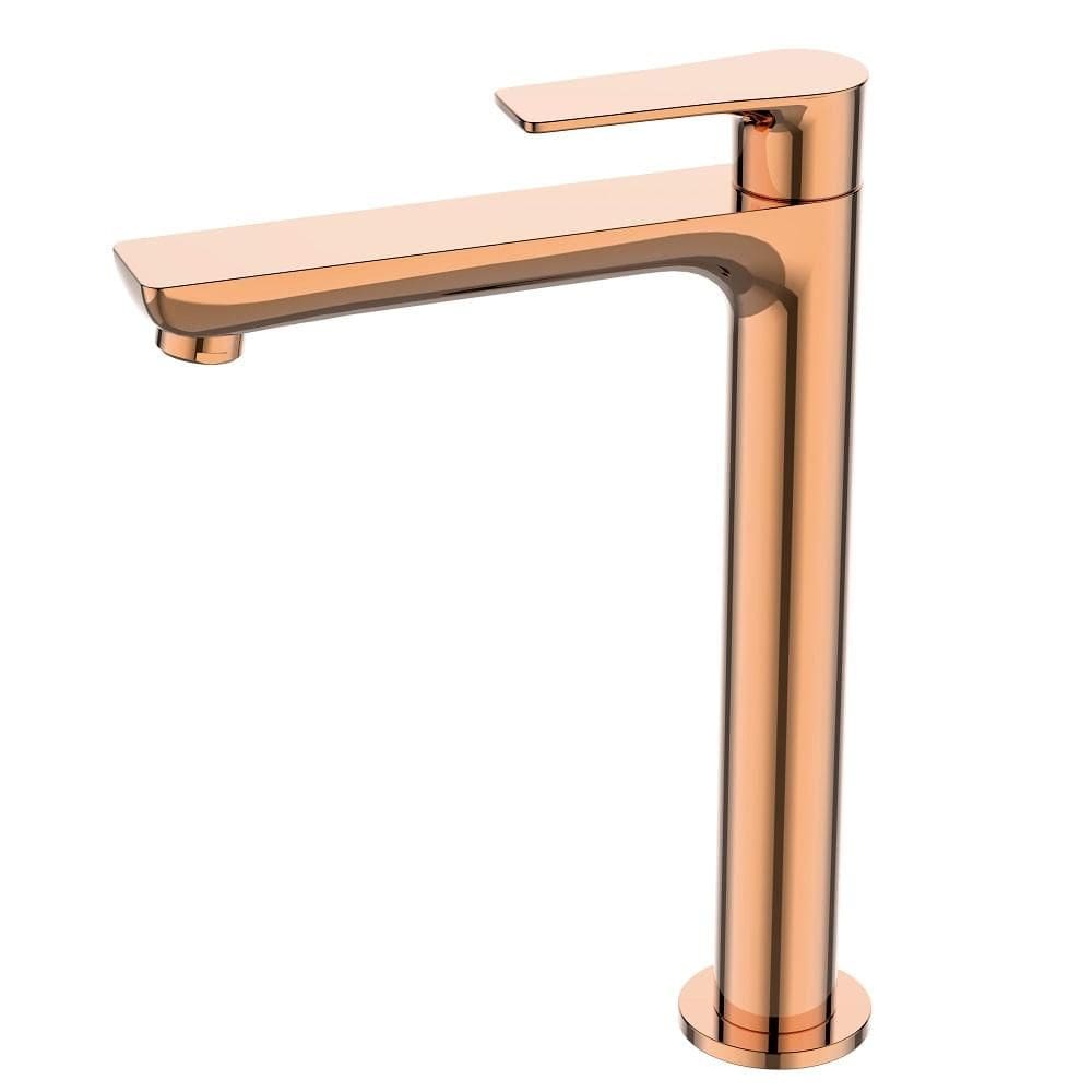 Torneira Lavatorio Bica Alta Dax Mendoza Rose Gold Dax-1198-mz-rg