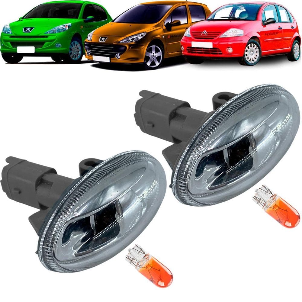 Par Lanterna Pisca Lateral Peugeot 206 207 307 Partner C4 C3