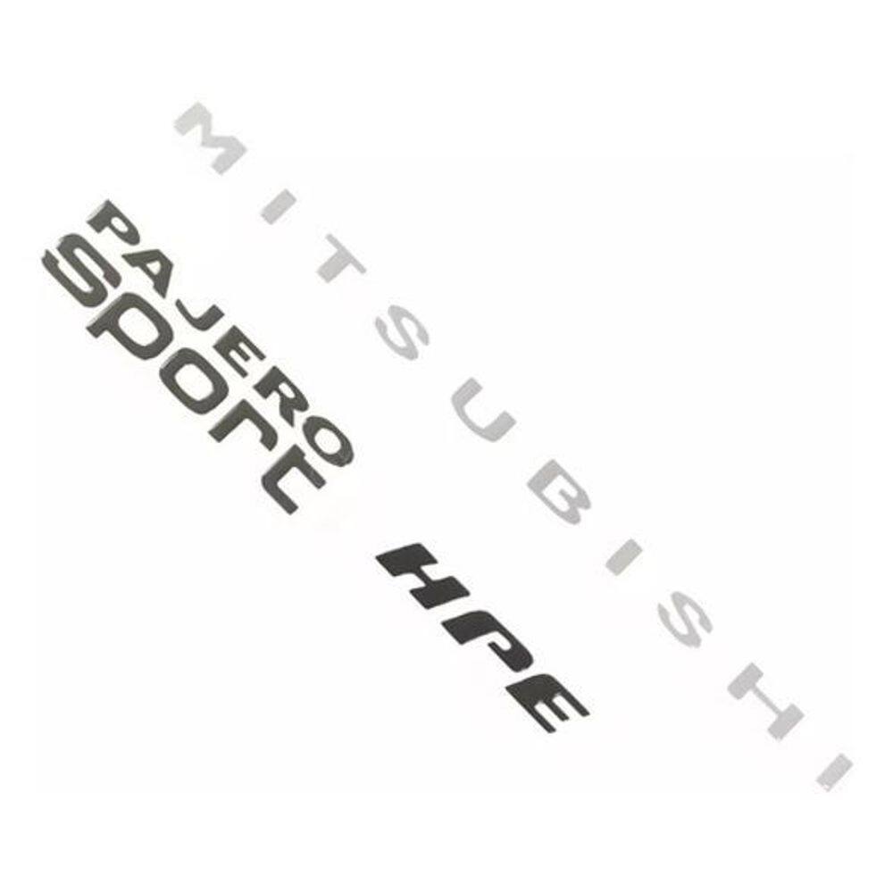 Kit Adesivos Pajero Sport Hpe Cinza Resinado Pjhpecz