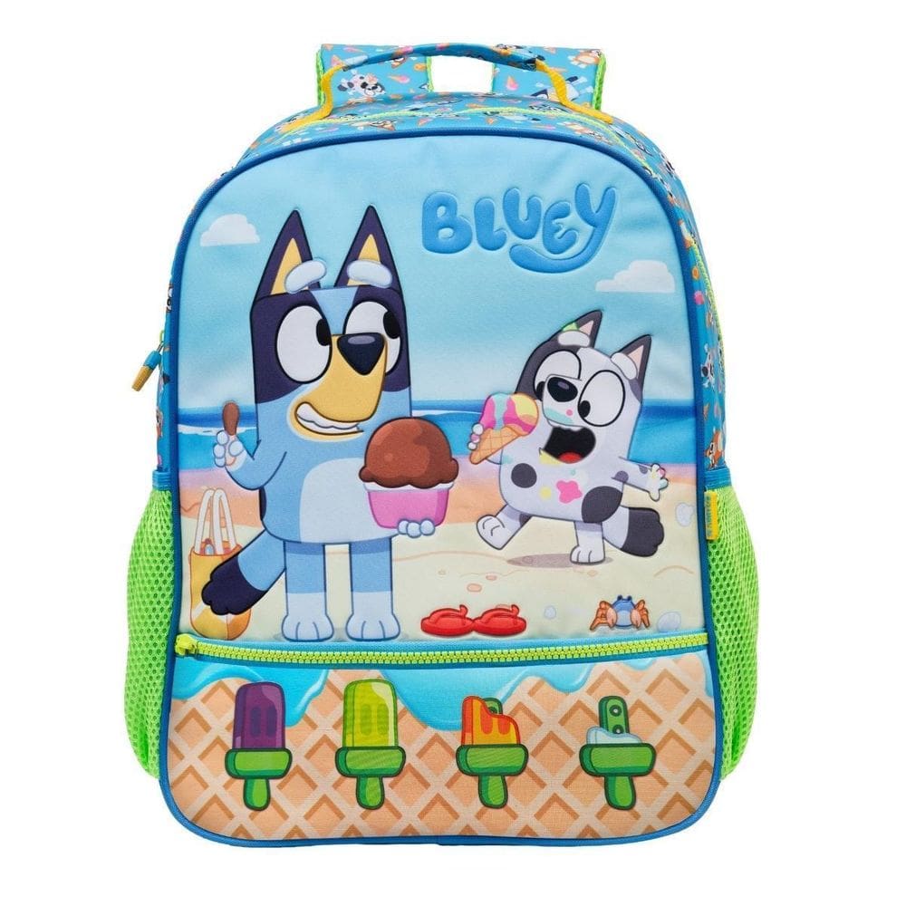 Mochila De Costas Bluey 16 Escolar Infantil Unissex Muffin