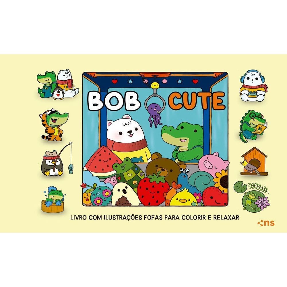 Bob Cute - Livro Com Ilustrações Fofas Para Colorir e Relaxar