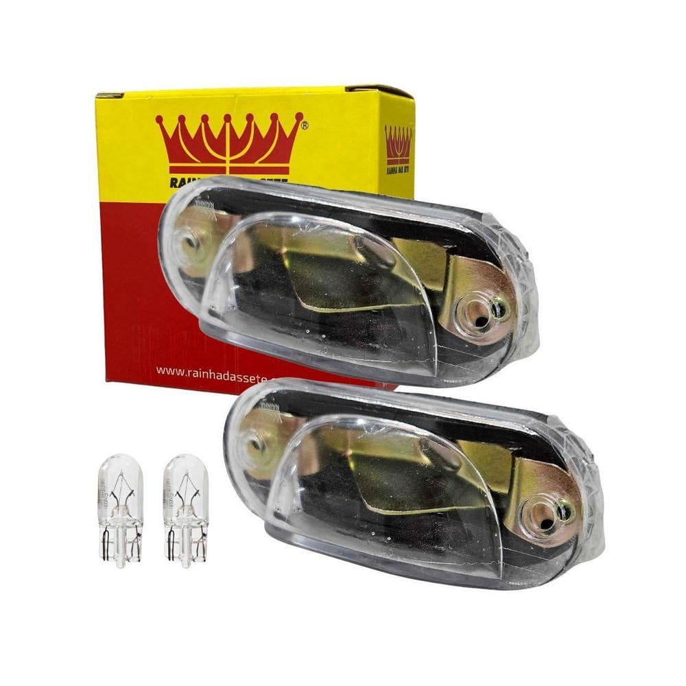 Par Lanterna Luz Placa Para Variant Brasília Tl Com Lampadas