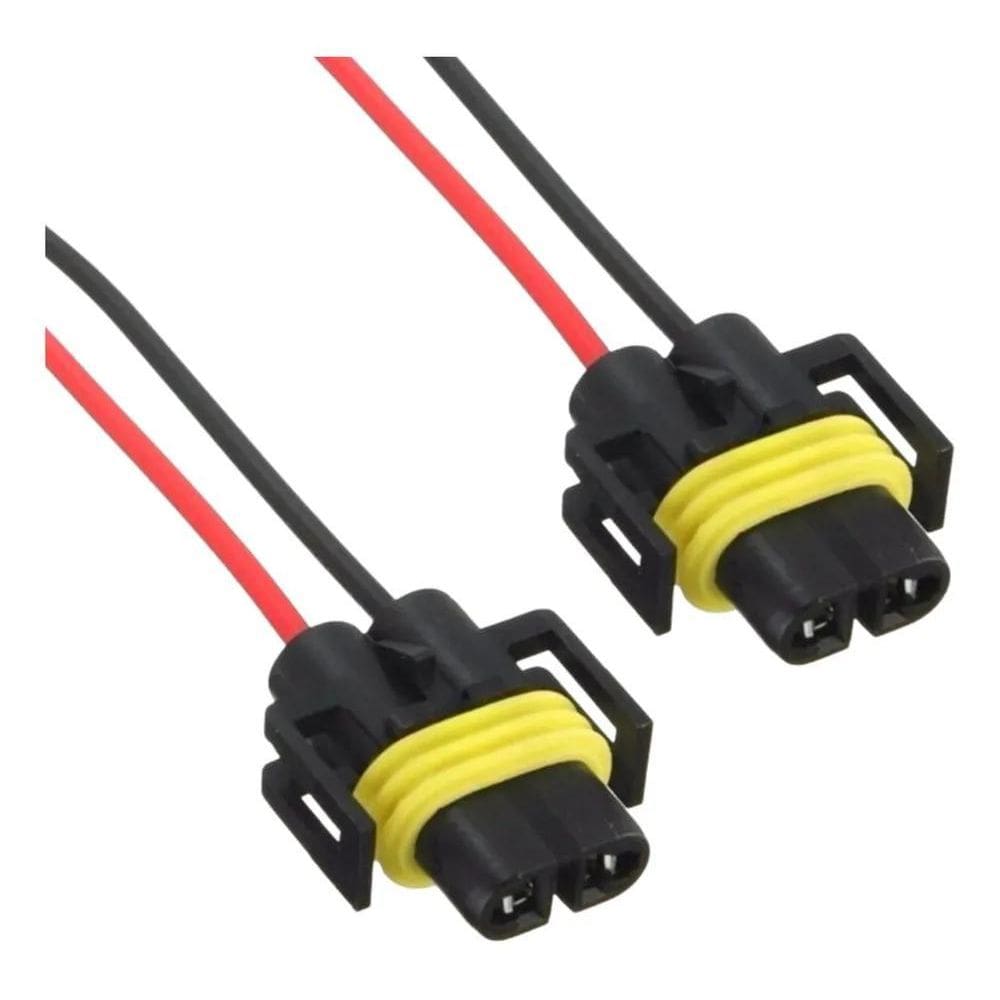 2X Kit 2 Soquete H11 Com Chicote
