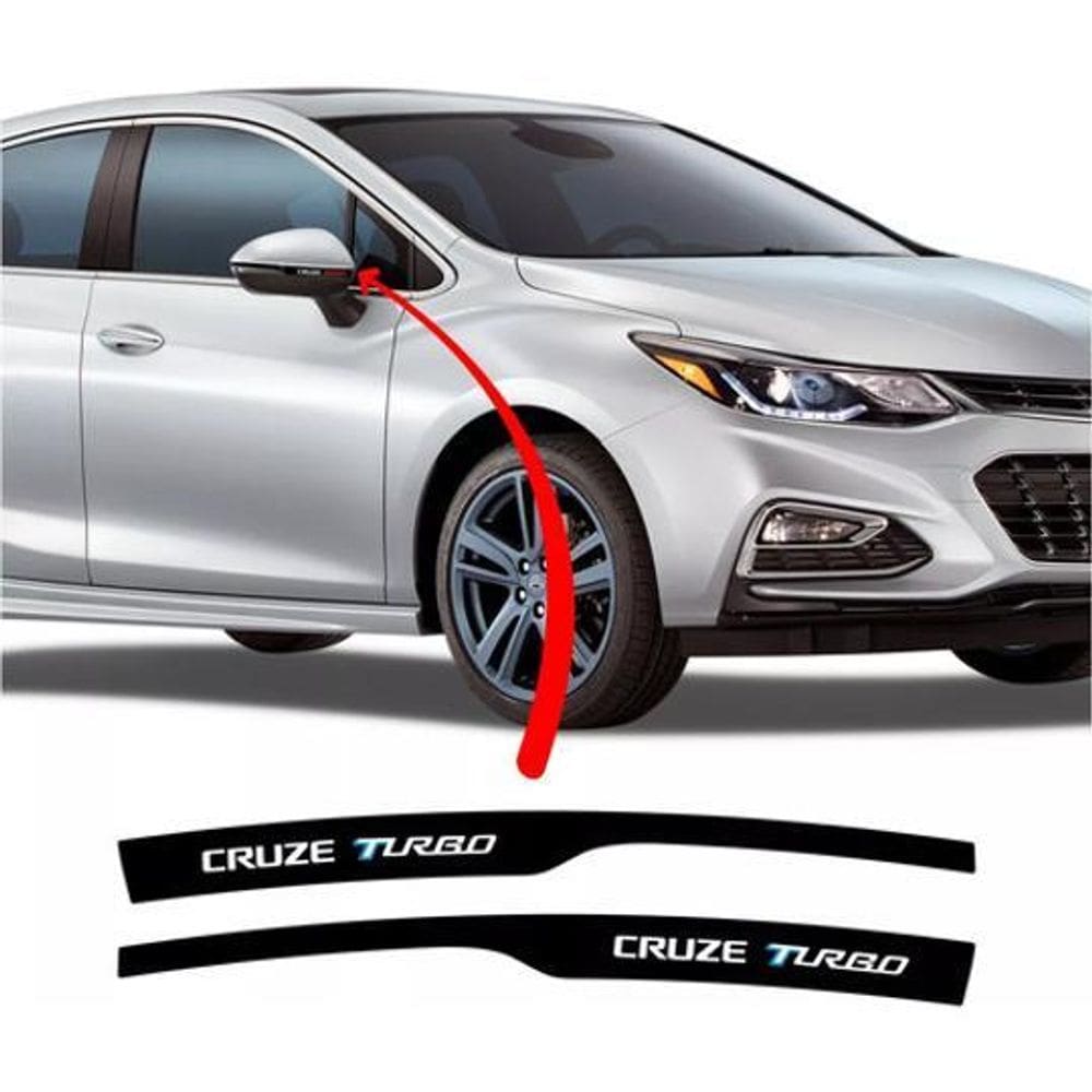 MP - Adesivo Retrovisor Chevrolet Cruze 2017