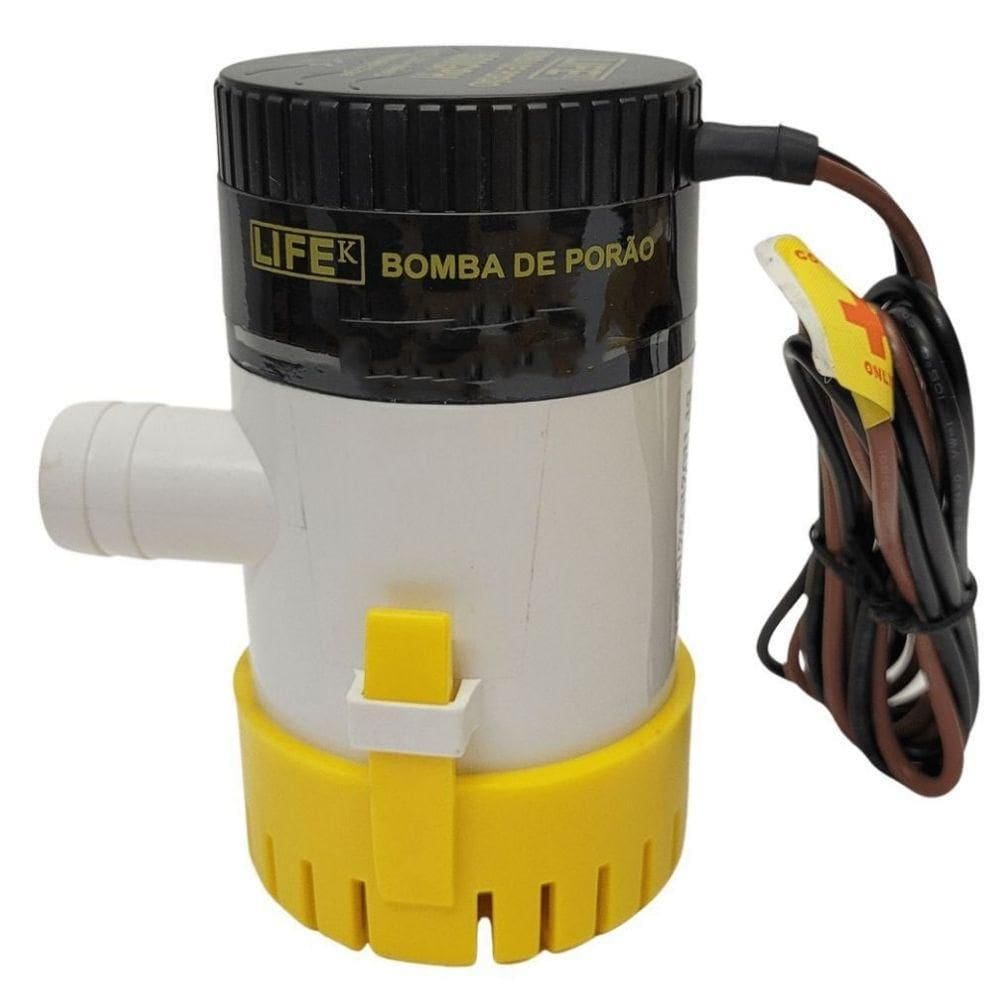 Bomba De Porão Submersível 350Gph 12V 1.323Lts Hora Lifek
