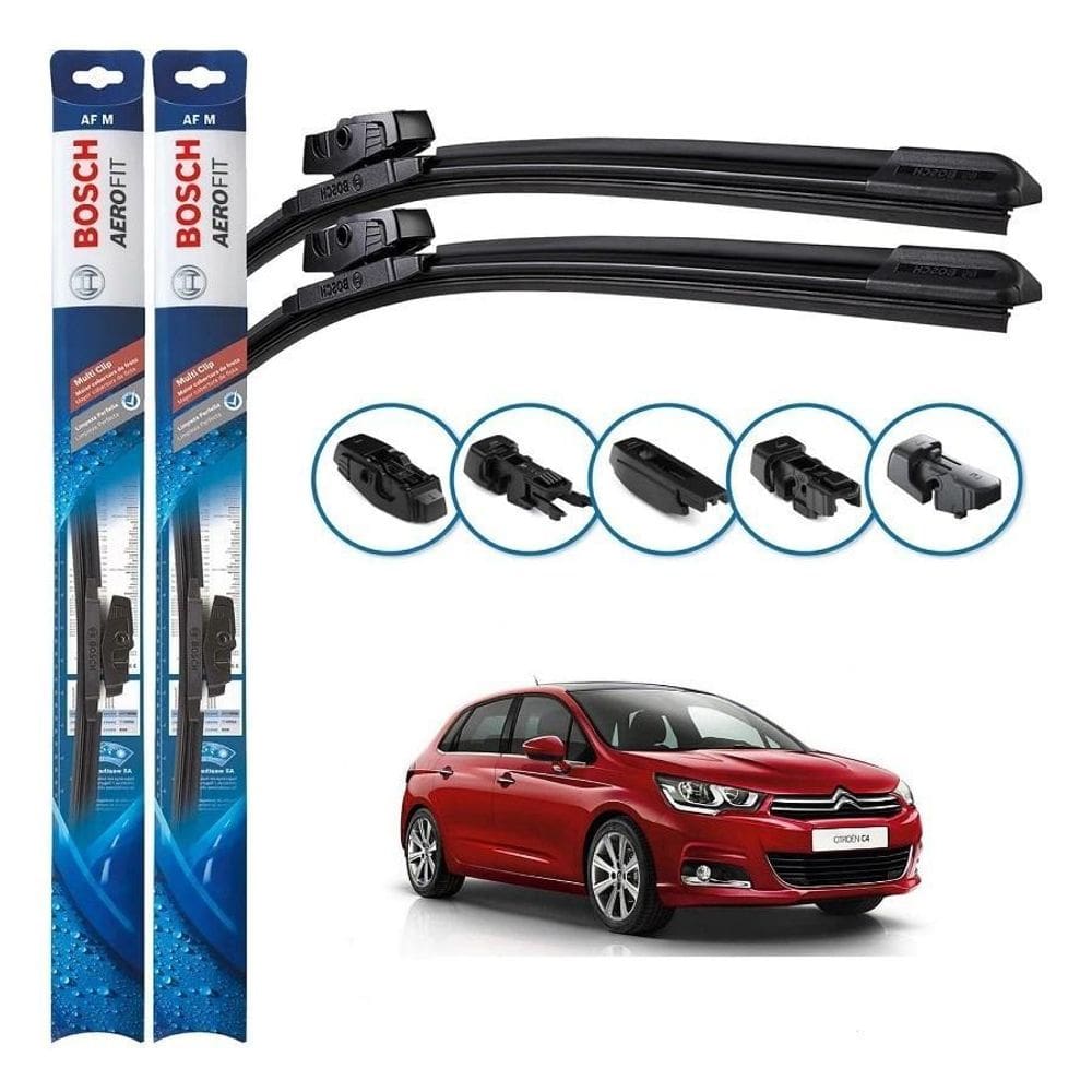 Palheta Bosch Dianteira C4 Hatch 2007/18 Multiclip Aerofit