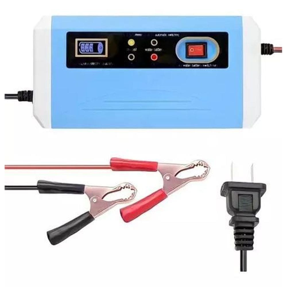 Carregador De Bateria Carro Bivolt 12V/24V 10A 120W Led