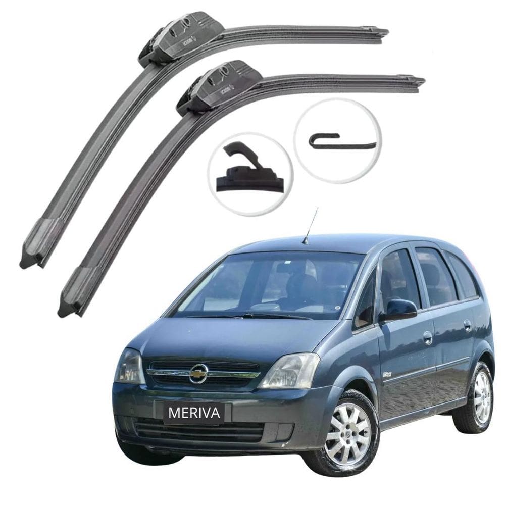 Par De Palheta Limpador De Parabrisa Meriva 2004 A 2012