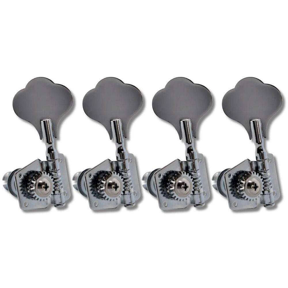 Kit 4 Tarraxa Baixo Jazz Bass Standart Cromo Em L Sup Mhb01