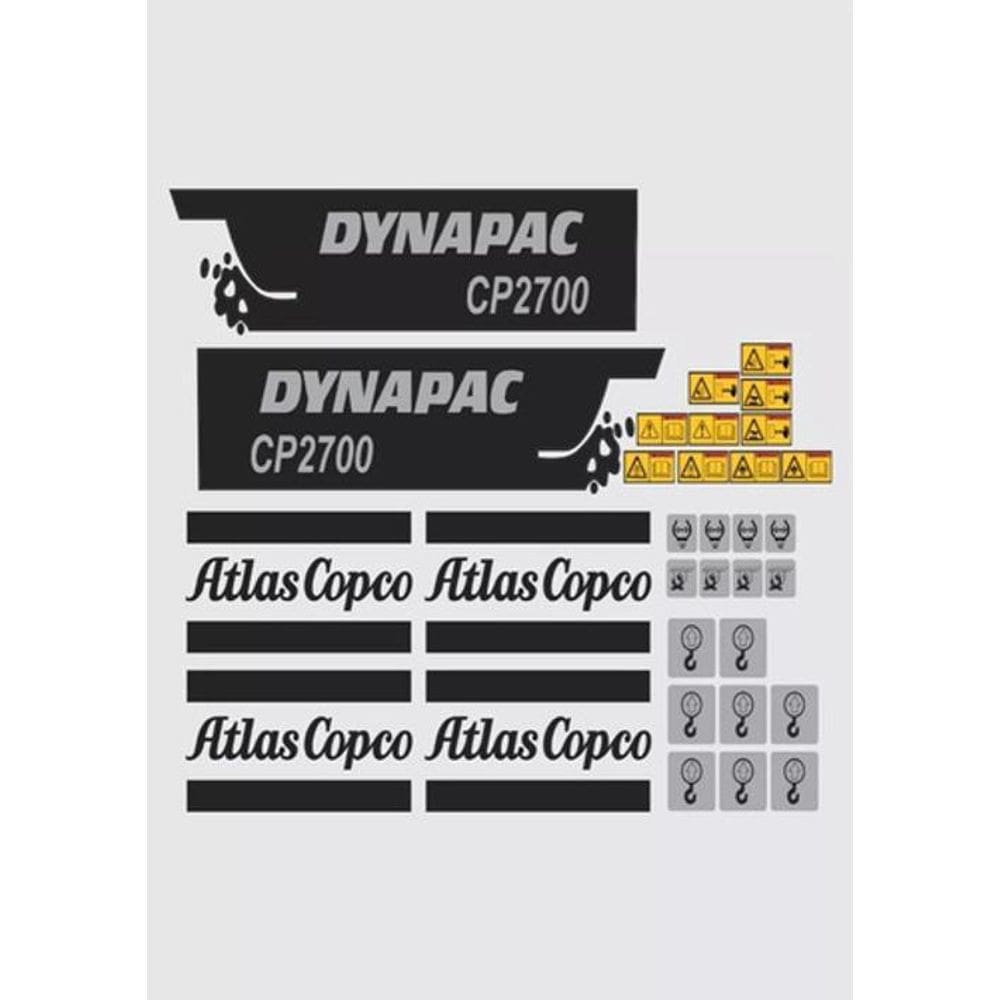 Kit Adesivos Dynapac Cp2700 Atlas Copco