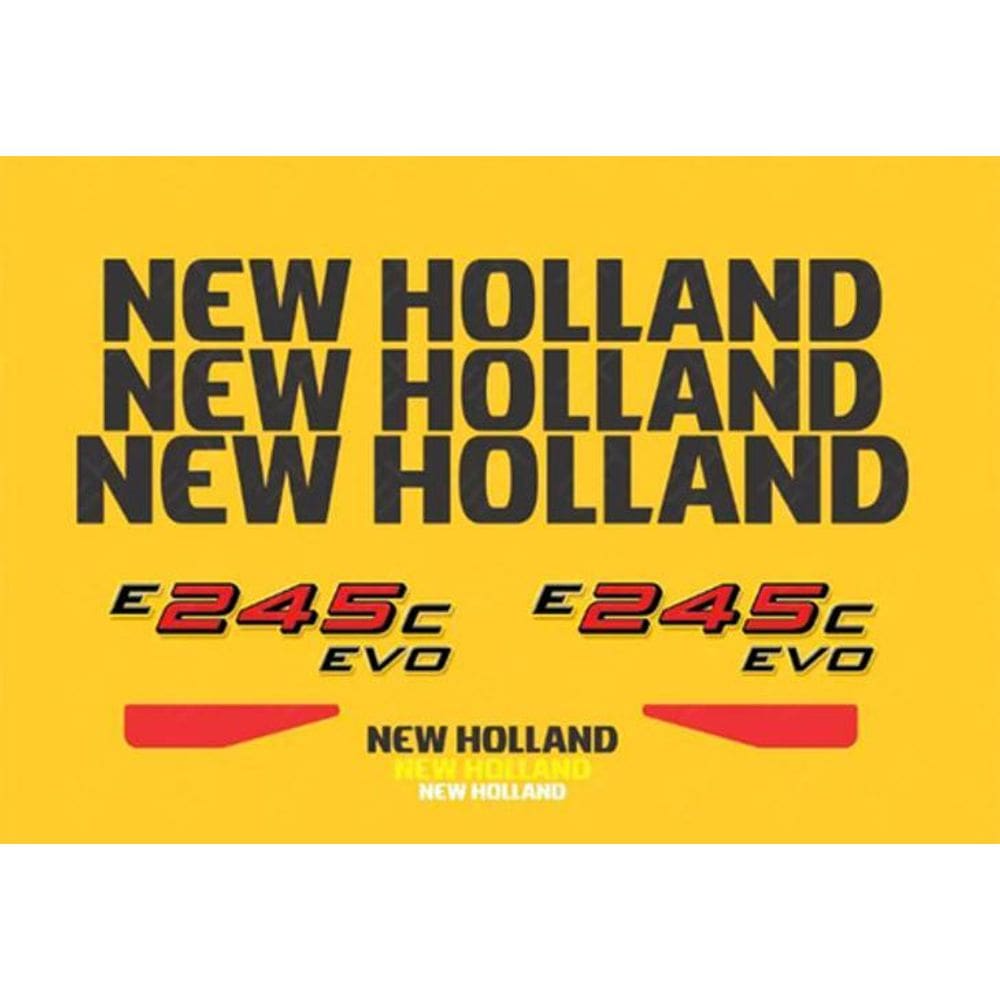 Kit Adesivos Escavadeira New Holland E245C Evo