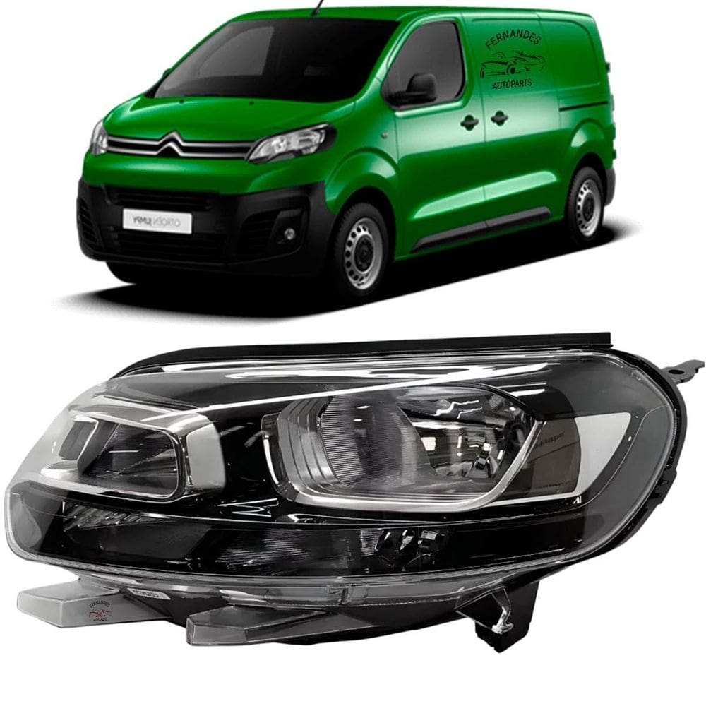 Farol Esquerdo Citroen Jumpy 2020 Eletrico C/Motor