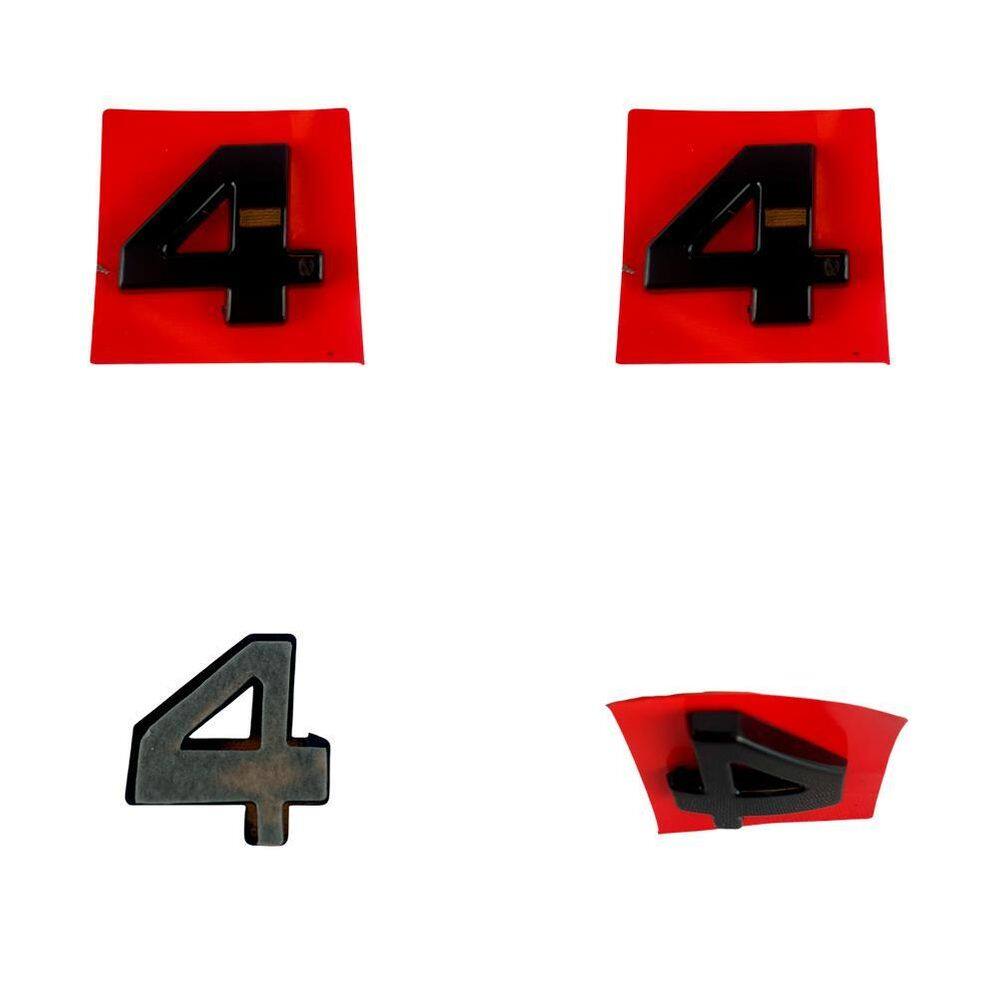 Número 4 Adesivo De Emblema Letreiro Carro Moto Caminhão