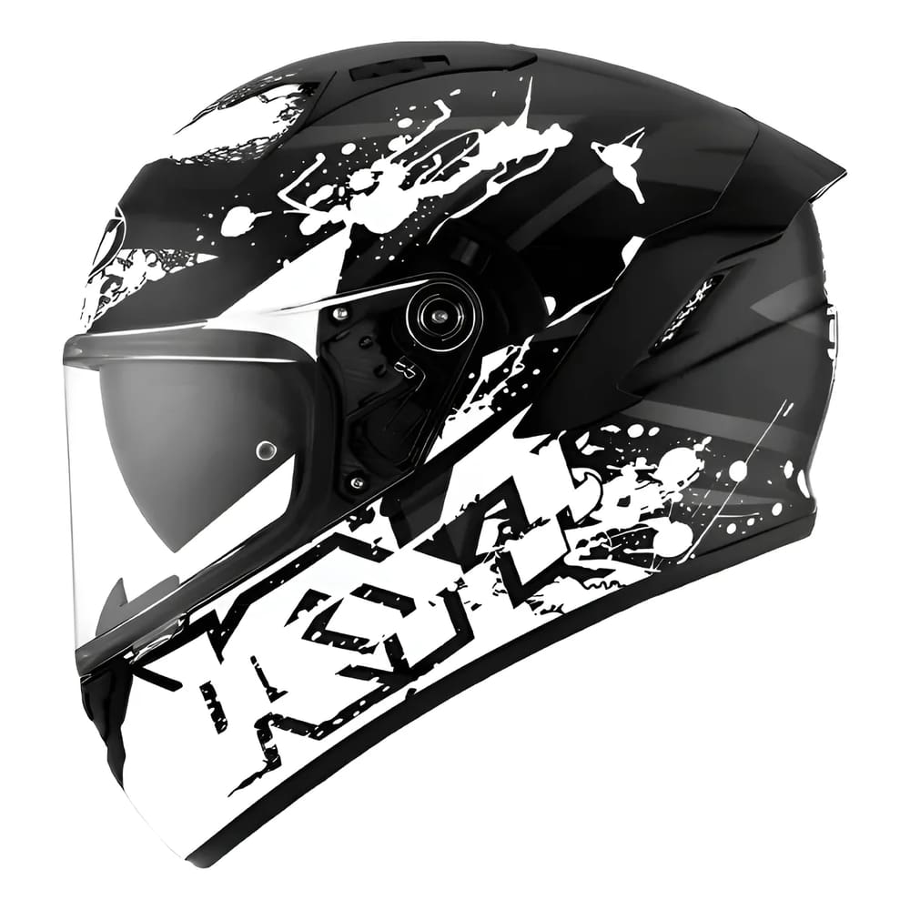 Capacete KYT Striker 2V Neutron Preto e Branco