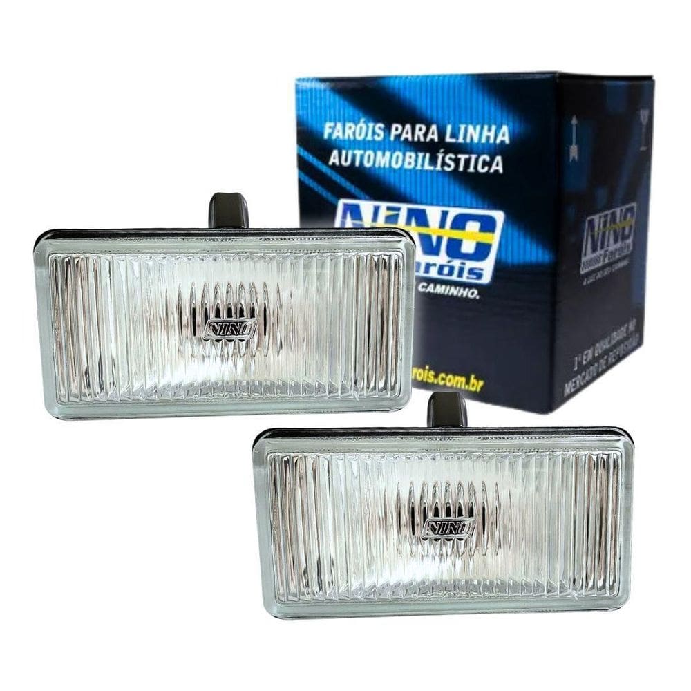 Par Farol Auxiliar Neblina Retangular Universal H3 152X178Mm