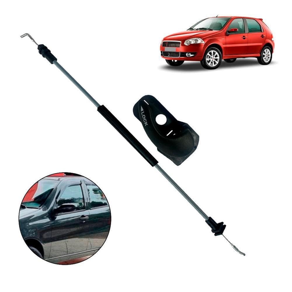 Kit Cabo Porta E Maçaneta Traseira Direita Palio 2002 A 2012