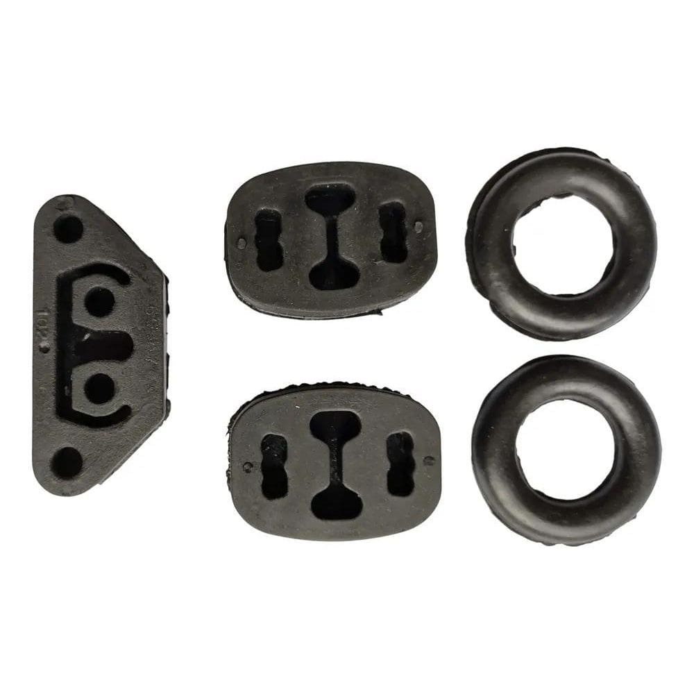 2X Borracha Coxim Escapamento Fiorino Kit 5 Unidades