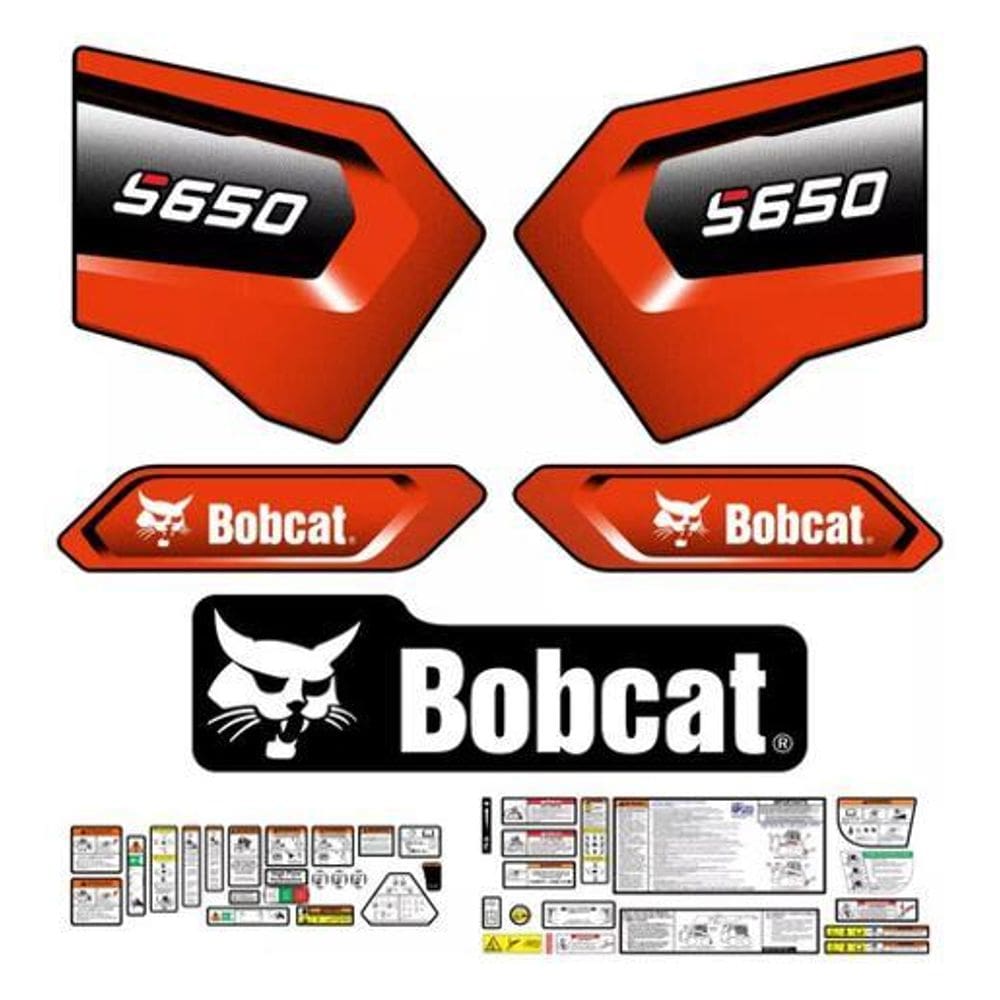 Adesivos Faixa Mini Carregadeira Bobcat S650 2020 Etiquetas