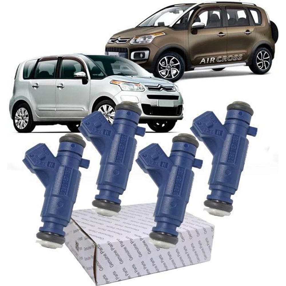 Kit 4 Bico Injetor Aircross Peugeot 208 308 1.6