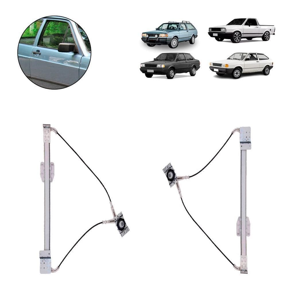 Par Maquina Vidro Gol Parati Saveiro Voyage 2 Portas Até 86