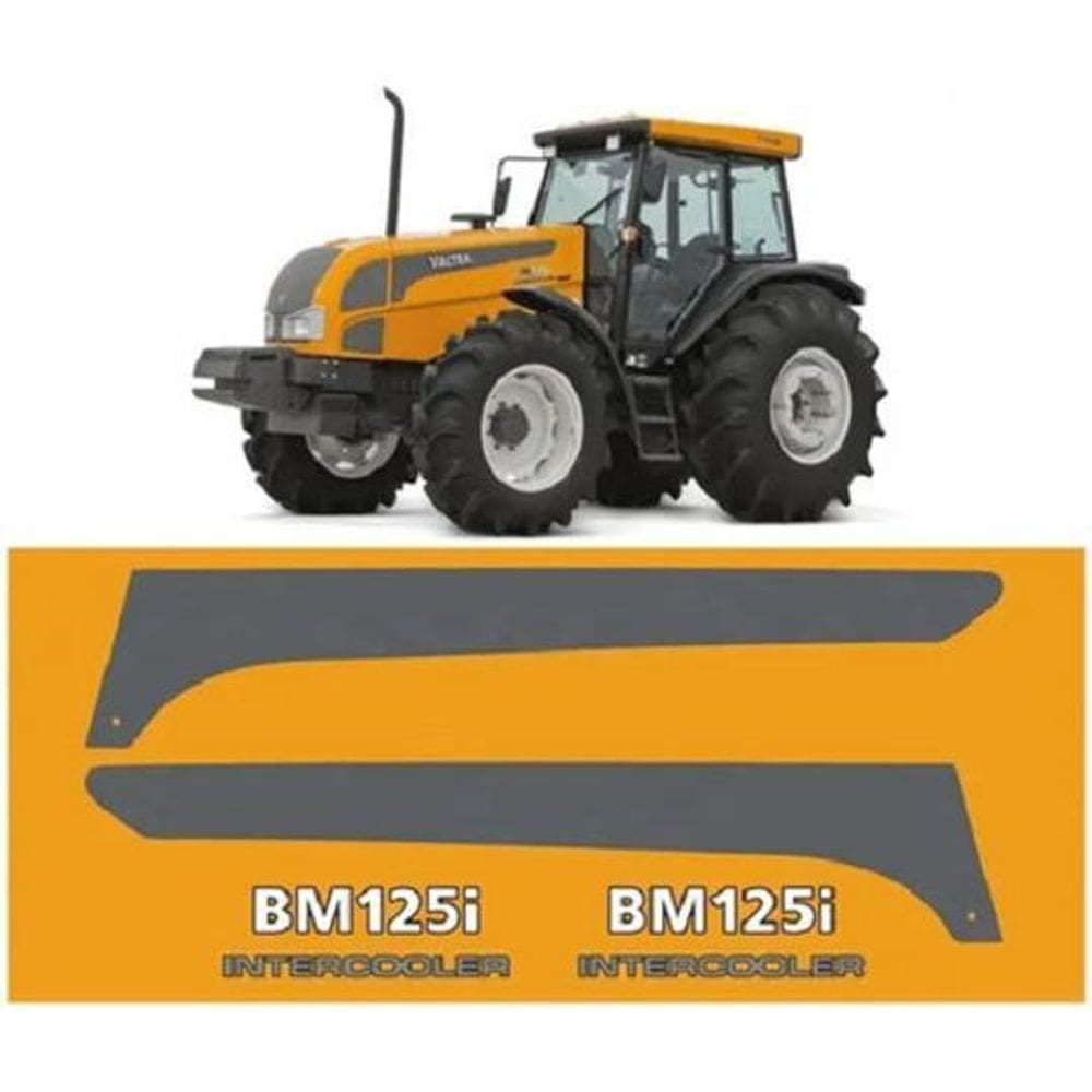 Kit Faixas Adesivas Compatível Trator Valtra Bm125I Comp