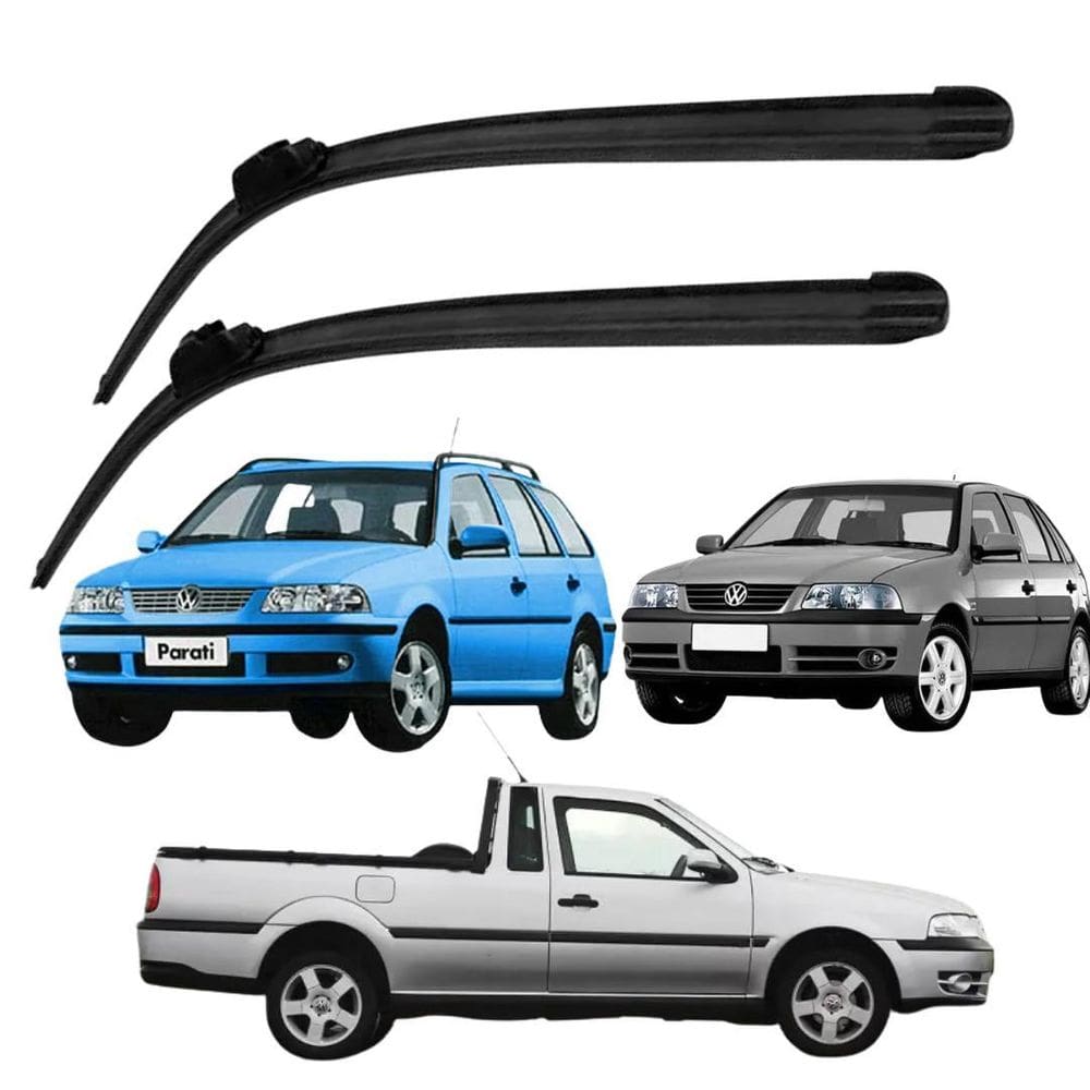 Par Palheta Limpador Parabrisa Gol Parati Saveiro G3 G4 01