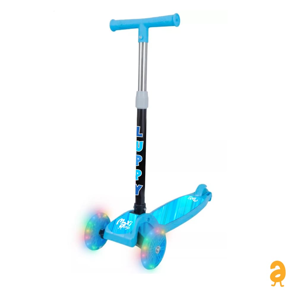 Patinete Infantil Dobrável 3 Rodas Led Luppy Maxi Toys