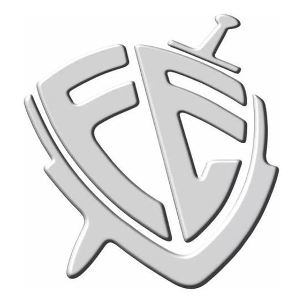 Adesivo Fé Resinado 3D Prata Para Moto Capacete Res12