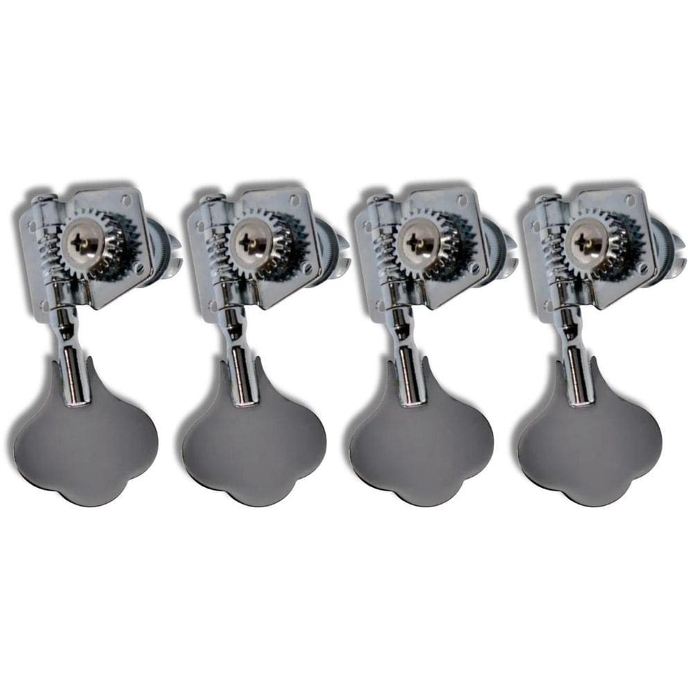 Kit 4 Tarraxa Baixo Jazz Bass Standart Cromo Em L Inf Mhb01