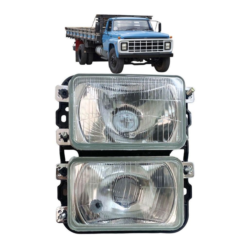 Farol Duplo Para Ford F11000 85 A 91 Esquerdo Lente Vidro