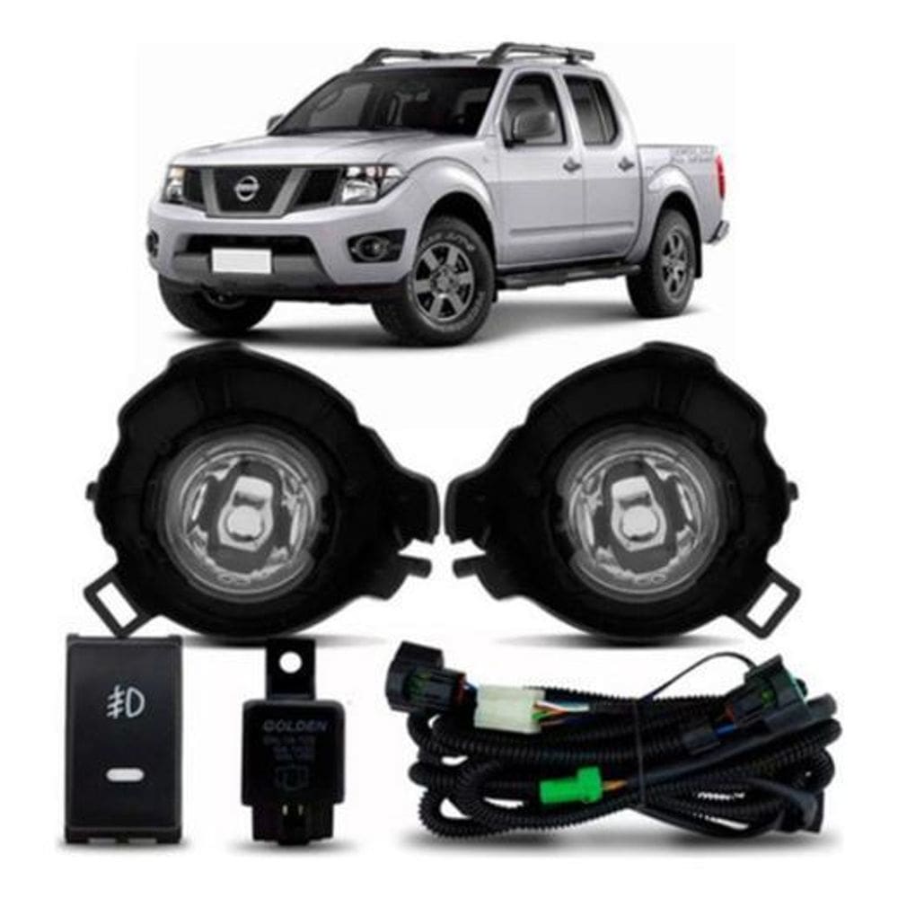 Kit Farol Milha Auxiliar Neblina Frontier 2007 À 2013 Novo