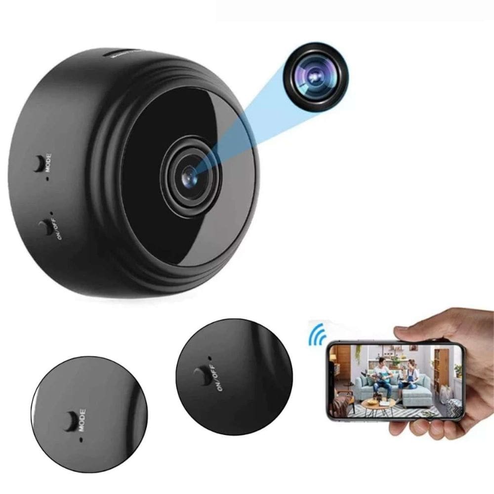 Câmera Portátil Hd Wifi Visão Noturna Para Carro