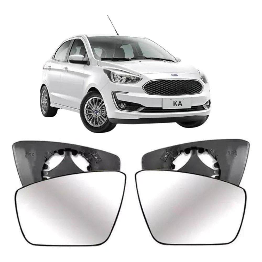 2X Vidro Lente Retrovisor Espelho Ford Ka 2017 A 2