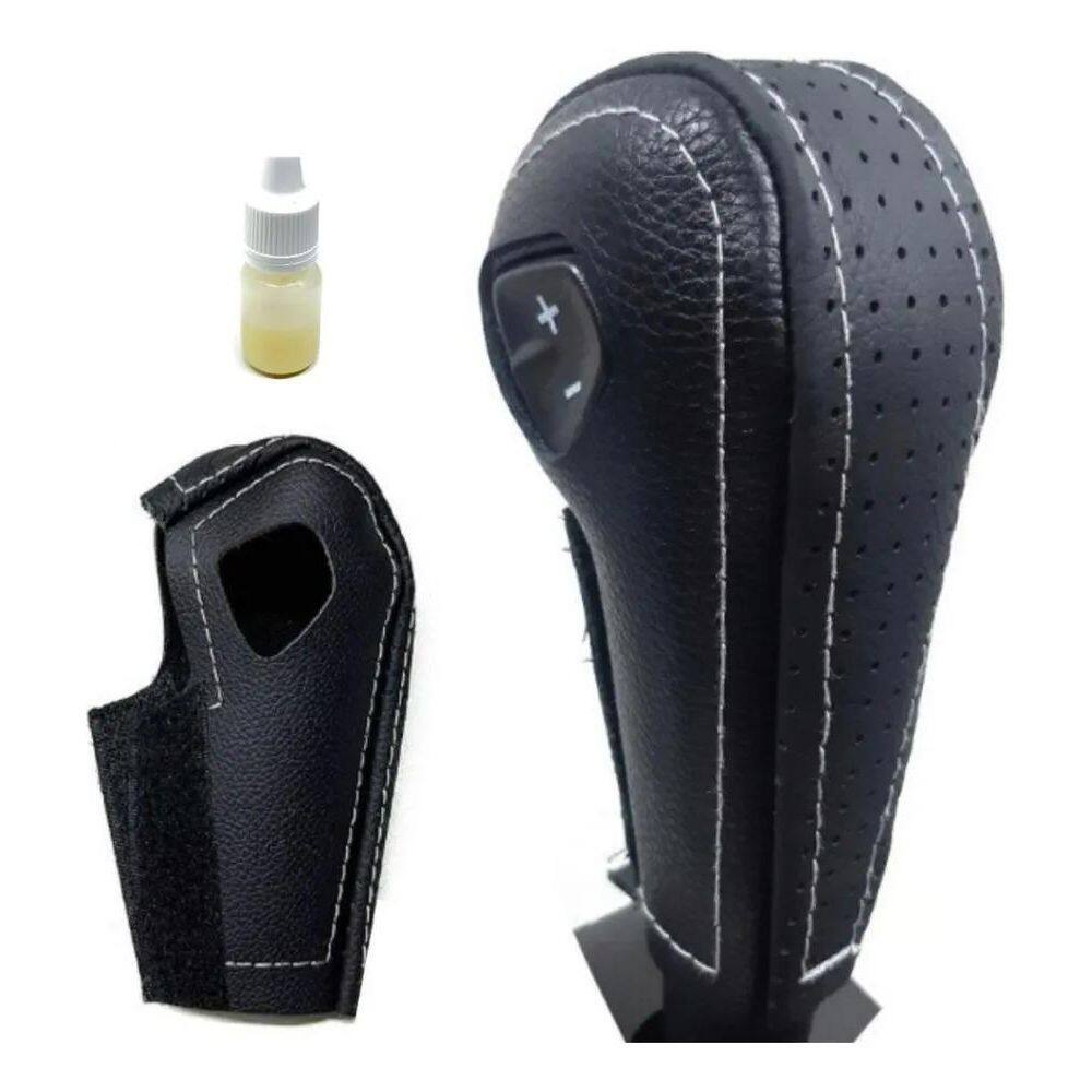 2X Capa Couro Manopla Câmbio Automático Spin Cobalt Prisma