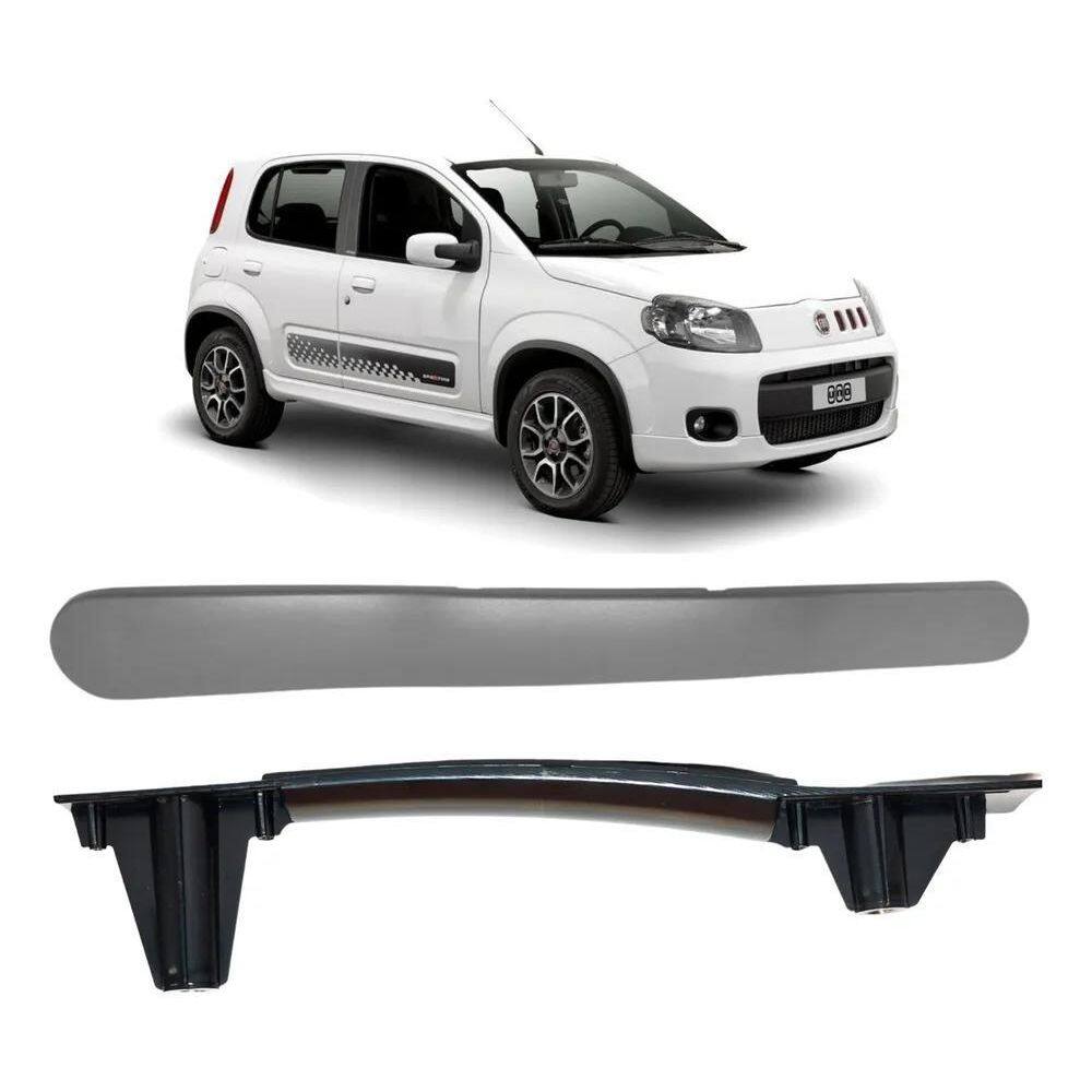 2X Suporte Puxador + Moldura Elétrica Uno Vivace 4 Portas