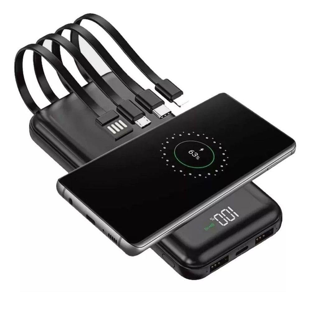 Power Bank Carregador Portátil 10000Mah Com Display Digital