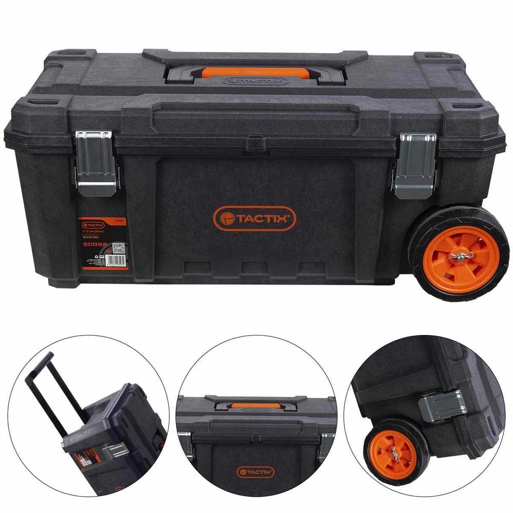 Caixa De Ferramentas Heavy Duty Com Rodas 71,2Cm 28`` Tactix