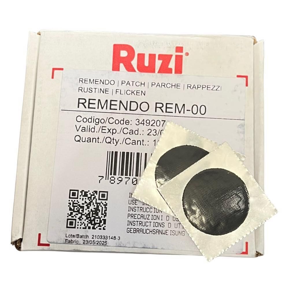 Remendo Redondo A Frio Rem-00 Caixa Com 195 Unidades Ruzi