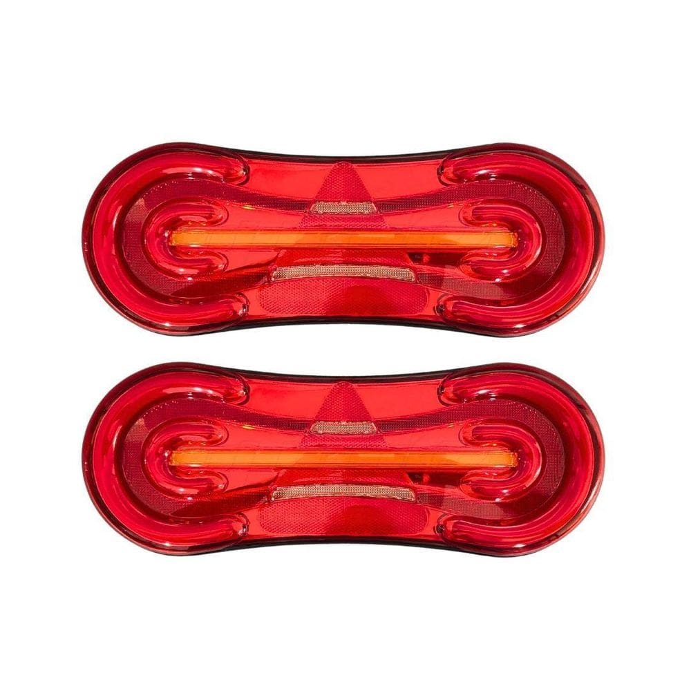 Par Lanterna Traseira Carreta Compativel Facchini 19 Led 24V